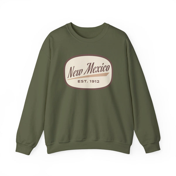 New Mexico Sweatshirt - Unisex Retro New Mexico Crewneck Sweatshirt