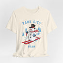 Park City, Utah T Shirt - Ski Snowman Graphic Tee-10