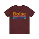 Boise, Idaho Shirt - Mountain Sunset Unisex Boise T-Shirt-7