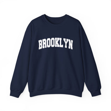 Buy navy Brooklyn, New York Sweatshirt - Unisex Graphic Crewneck