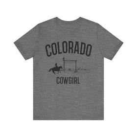 Buy deep-heather Colorado Cowgirl Graphic Tee