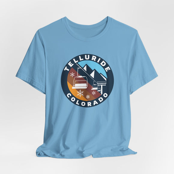 Telluride, Colorado T Shirt - Retro Ski Lift Tee