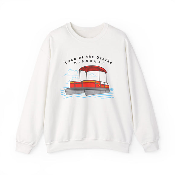 Lake of the Ozarks, Missouri Sweatshirt - Pontoon Boat Sweatshirt
