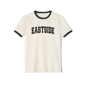 Eastside Cotton Ringer Graphic Tee - Unisex Eastside T Shirt, Vintage Style Tee, Men's/Women's Tee - 0
