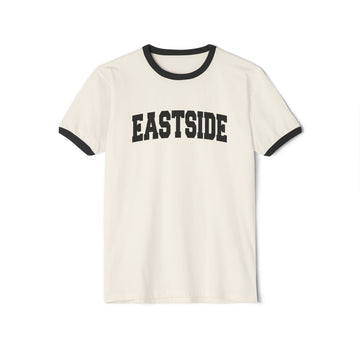 Eastside Cotton Ringer Graphic Tee - Unisex Eastside T Shirt, Vintage Style Tee, Men's/Women's Tee - 0