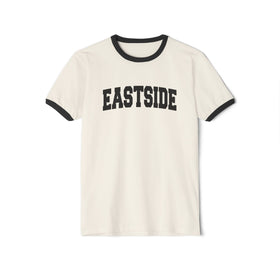 Eastside Cotton Ringer Graphic Tee - Unisex Eastside T Shirt, Vintage Style Tee, Men's/Women's Tee