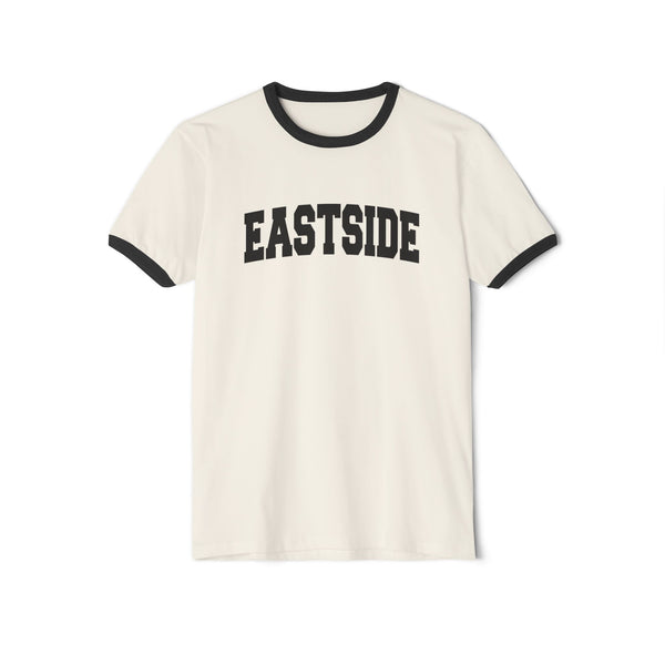 Eastside Cotton Ringer Graphic Tee - Unisex Eastside T Shirt, Vintage Style Tee, Men's/Women's Tee