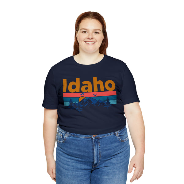Idaho T-Shirt - Mountain Sunset Unisex Idaho Shirt