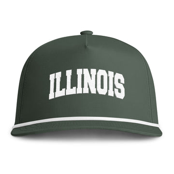 Buy moss Illinois Embroidered Rope Hat - Vintage Sunwashed Rope Cap, Comfort Colors