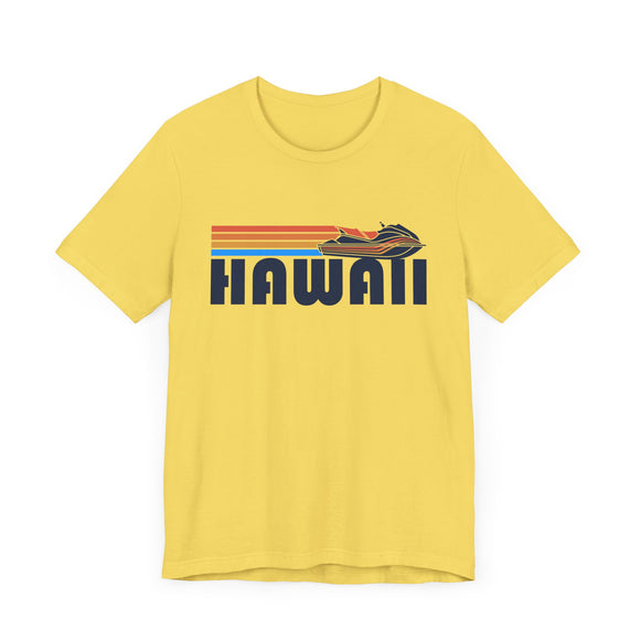 Hawaii T Shirt - Retro Jetski PWC Graphic Hawaii Tee
