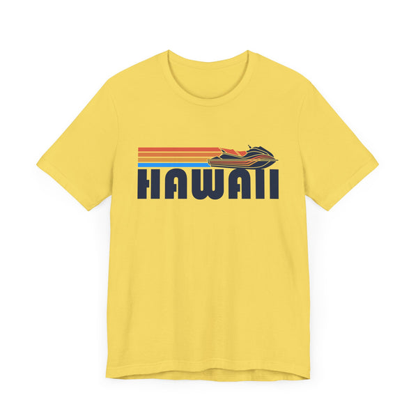 Hawaii T Shirt - Retro Jetski PWC Graphic Hawaii Tee