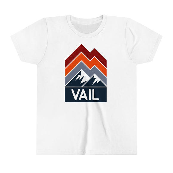 Vail, Colorado Youth Shirt - Retro Mountain Vail Kid's T-Shirt