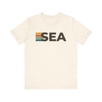 Seattle, Washington tee - SEA t shirt retro stripes
