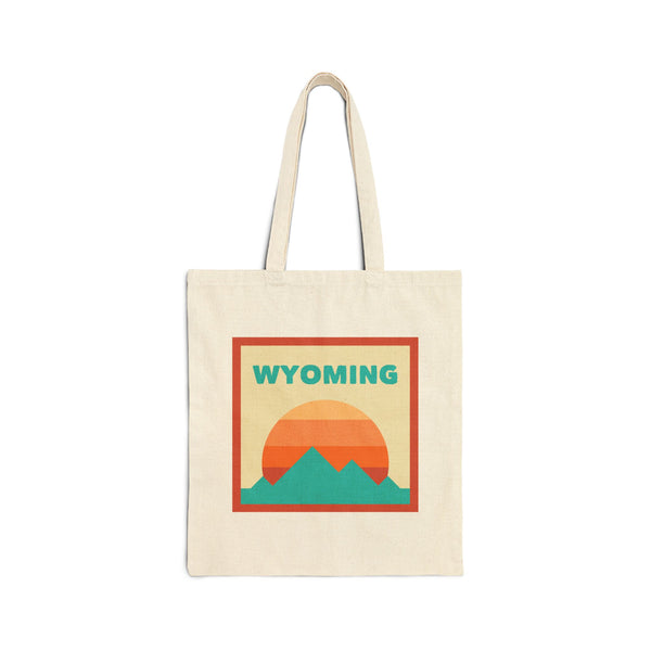 Wyoming Tote Bag, Cotton Canvas Tote Bag, Reusable Shopping Bag, Eco-Friendly Tote, Wyoming Gift