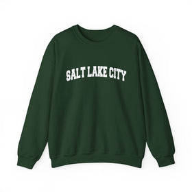 Buy forest-green Salt Lake City, Utah Sweatshirt - Unisex Graphic Crewneck