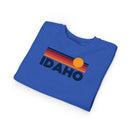 Idaho Toddler Sweatshirt - Retro Sun Idaho Toddler Crewneck Sweatshirt-13