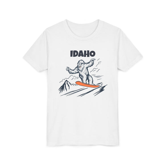 Idaho Yeti Snowboard Youth Tee - Kids Skiing Shirt