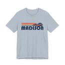 Madison, Wisconsin T Shirt - Retro Jetski PWC Graphic Tee-16