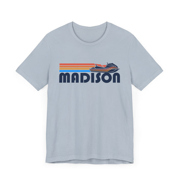 Madison, Wisconsin T Shirt - Retro Jetski PWC Graphic Tee