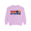 Stowe, Vermont Mountain Stripes Sweatshirt | Comfort Colors - 100% Cotton-6