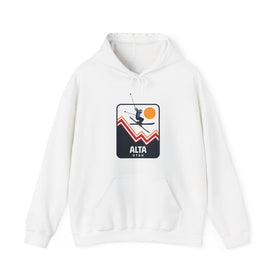 Alta, Utah Hoodie - Unisex Snow Ski Jump Alta Hoodie Sweatshirt