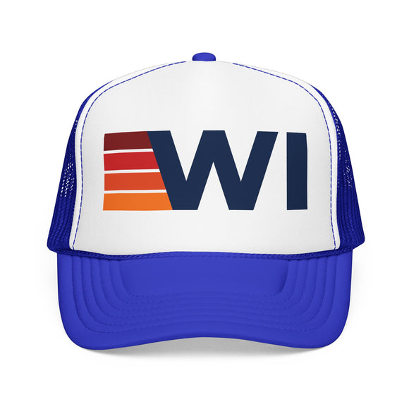Wisconsin Trucker Hat - WI Abbr retro cap