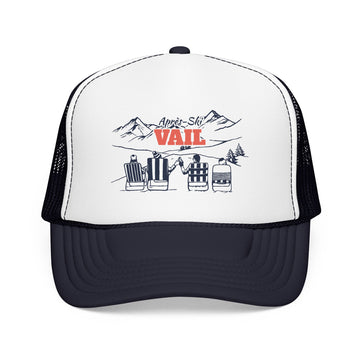 Vail, Colorado Après-ski Trucker Hat — Foam Mesh Cap