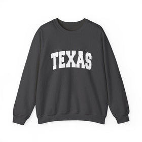 Buy dark-heather Texas Sweatshirt - Unisex Graphic Crewneck