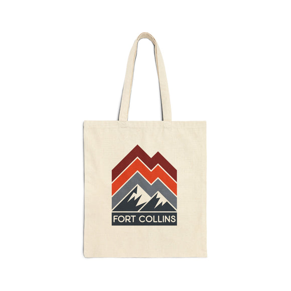 Fort Collins, Colorado Cotton Canvas Fort Collins Tote Bag