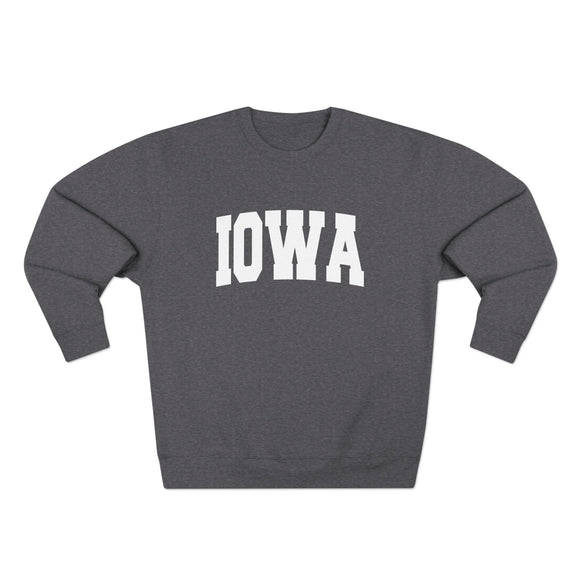 Premium Iowa Retro Graphic Sweatshirt