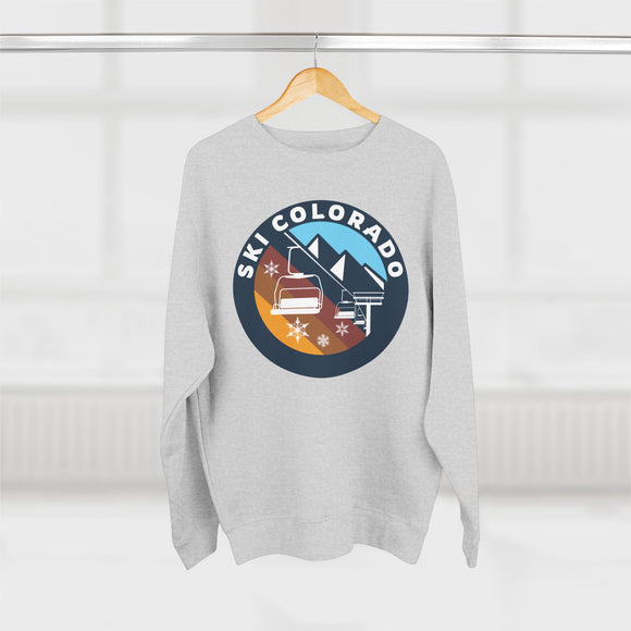 Premium Colorado Mountain Ski Lift Sweatshirt