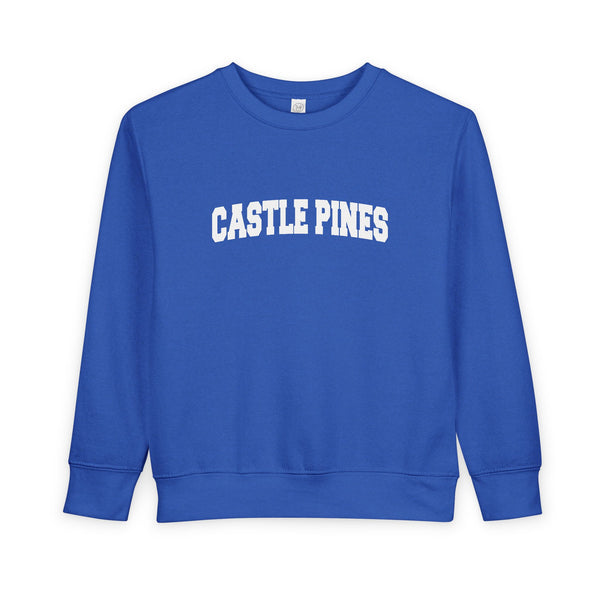 Castle Pine, Colorado Toddler Sweatshirt - Castle Pine Toddler Crewneck Sweatshirt