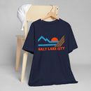 Salt Lake City, Utah Retro Mountains Sunset T-Shirt | Vintage Salt Lake City Tee-19