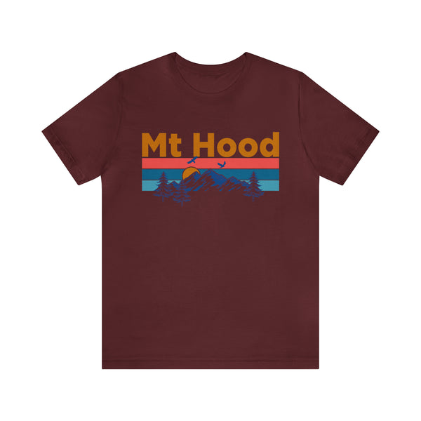 Mt Hood, Oregon Shirt - Mountain Sunset Unisex Mt Hood T-Shirt