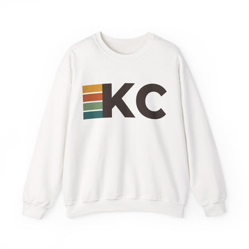 Kansas City, Missouri KC Retro Stripe Sweatshirt