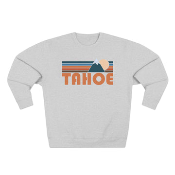 Premium Tahoe, California Retro Mountain Graphic Sweatshirt - 0