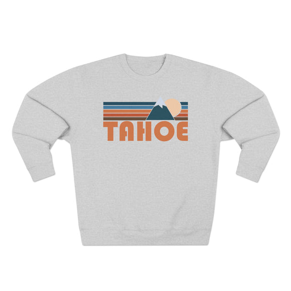 Premium Tahoe, California Retro Mountain Graphic Sweatshirt