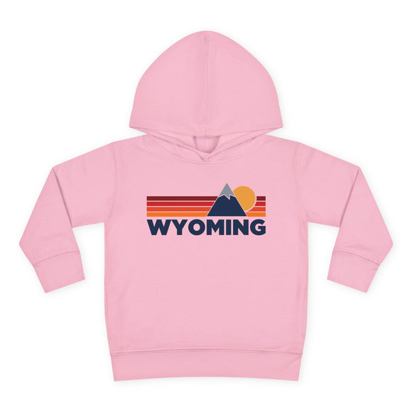 Wyoming Toddler Hoodie - Unisex Mountain Pullover Sweatshirt, Kids Hooded Jumper, Wyoming Souvenir