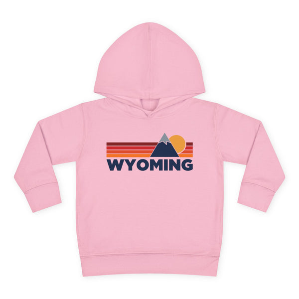 Wyoming Toddler Hoodie - Unisex Mountain Pullover Sweatshirt, Kids Hooded Jumper, Wyoming Souvenir