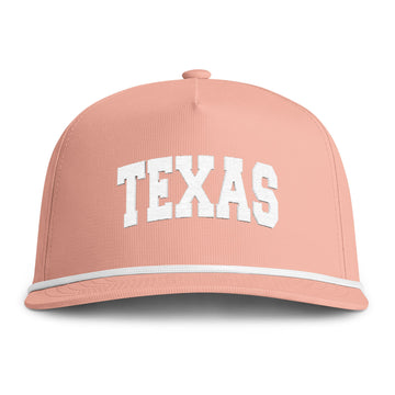 Buy peachy Texas Embroidered Rope Hat - Vintage Sunwashed Rope Cap, Comfort Colors