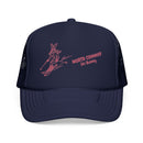North Conway, New Hampshire Ski Bunny Foam Trucker Hat-3