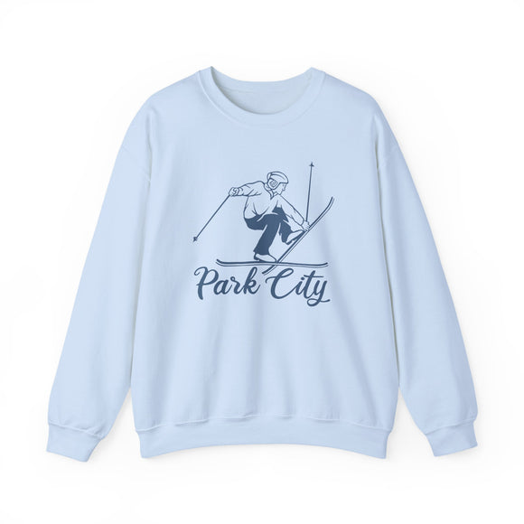 Park City, Utah Sweatshirt - Vintage Skiing Graphic Crewneck