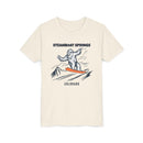 Steamboat Springs, Colorado Yeti Snowboard Youth Tee - Kids Skiing Shirt-1
