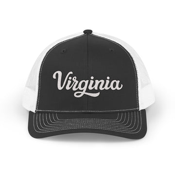 Virginia Snapback Trucker Cap - Embroidered Virginia Hat - 0