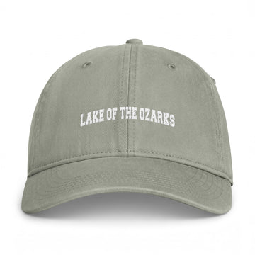 Buy sandstone Lake of the Ozarks, Missouri Washed Baseball Cap - Vintage Coastal Comfort Colors