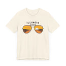 Illinois T Shirt - Sunglasses Lake Graphic Illinois Tee-9