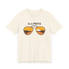 Illinois T Shirt - Sunglasses Lake Graphic Illinois Tee