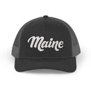 Maine Snapback Trucker Cap - Embroidered Maine Hat-1
