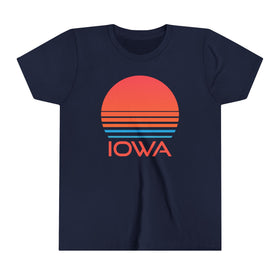Iowa Youth Shirt - Retro 80s Iowa Kid's T-Shirt