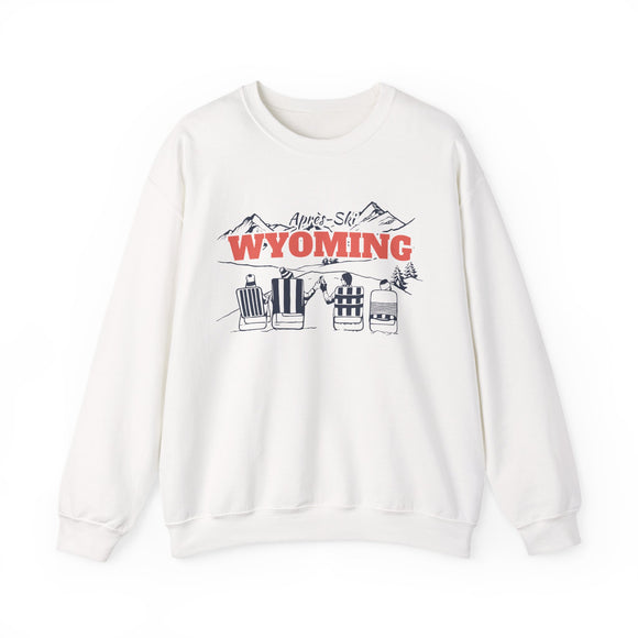 Wyoming Sweatshirt Après-Ski Crewneck - Mountain Ski Lodge Design